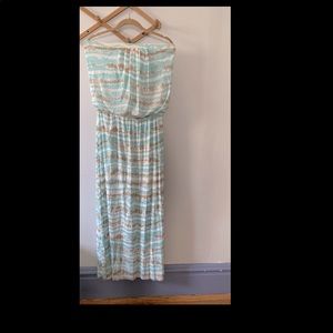 Strapless maxi dress